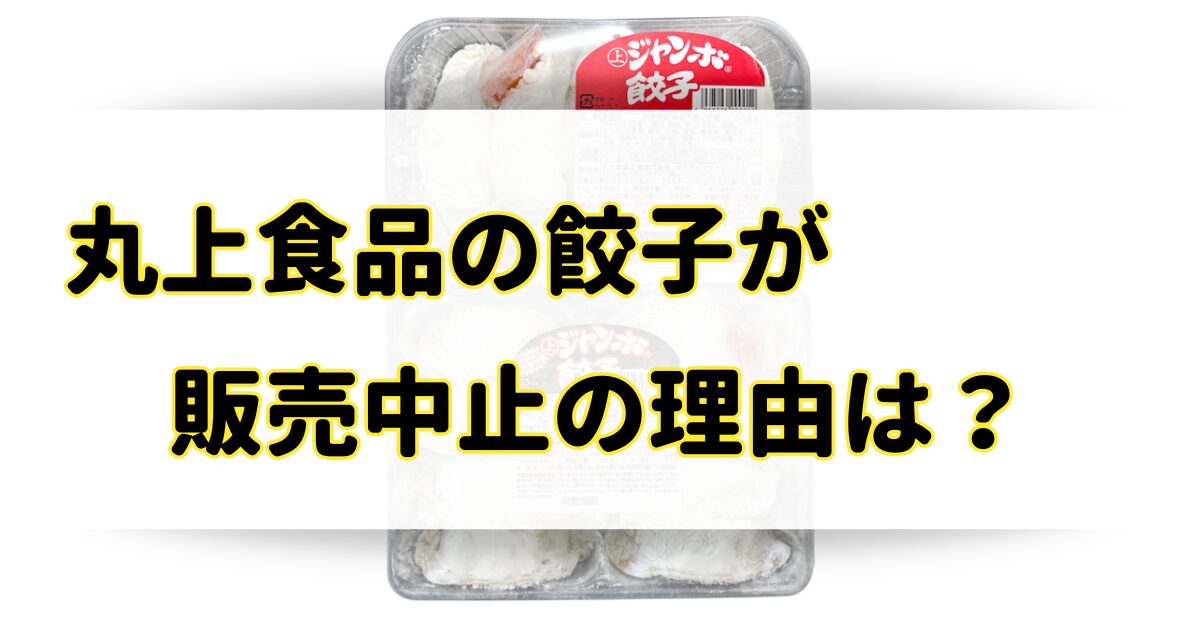 丸上食品の餃子が販売中止の理由はなぜ？通販や市販のどこで売ってる？のアイキャッチ画像